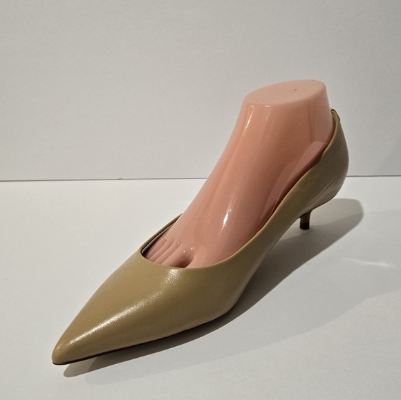 Sam Edelman Women's Franci Pointed Toe Lux Tan Kitten Shoes 8 - Picture 4 of 10